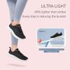 imageSTQ Tennis Shoes Womens Sneakers Breathable Mesh Walking Shoes Arch Support Orthopedic Athletic Workout Gym Running Shoe for Travel Jogging Sports Cross TrainingBlackPink
