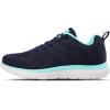 imageSTQ Tennis Shoes Womens Sneakers Breathable Mesh Walking Shoes Arch Support Orthopedic Athletic Workout Gym Running Shoe for Travel Jogging Sports Cross TrainingNavy BlueAqua