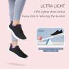 imageSTQ Tennis Shoes Womens Sneakers Breathable Mesh Walking Shoes Arch Support Orthopedic Athletic Workout Gym Running Shoe for Travel Jogging Sports Cross TrainingBlackPurple