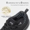 imageSTQ Tennis Shoes Womens Sneakers Breathable Mesh Walking Shoes Arch Support Orthopedic Athletic Workout Gym Running Shoe for Travel Jogging Sports Cross TrainingAll Black