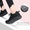 imageSTQ Tennis Shoes Womens Sneakers Breathable Mesh Walking Shoes Arch Support Orthopedic Athletic Workout Gym Running Shoe for Travel Jogging Sports Cross TrainingAll Black