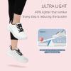 imageSTQ Tennis Shoes Womens Sneakers Breathable Mesh Walking Shoes Arch Support Orthopedic Athletic Workout Gym Running Shoe for Travel Jogging Sports Cross TrainingWhite Coke Black