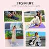 imageSTQ Tennis Shoes Womens Sneakers Breathable Mesh Walking Shoes Arch Support Orthopedic Athletic Workout Gym Running Shoe for Travel Jogging Sports Cross TrainingBlackPink
