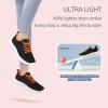 imageSTQ Tennis Shoes Womens Sneakers Breathable Mesh Walking Shoes Arch Support Orthopedic Athletic Workout Gym Running Shoe for Travel Jogging Sports Cross TrainingBlack Orange