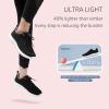 imageSTQ Tennis Shoes Womens Sneakers Breathable Mesh Walking Shoes Arch Support Orthopedic Athletic Workout Gym Running Shoe for Travel Jogging Sports Cross TrainingBlack Leopard