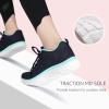 imageSTQ Tennis Shoes Womens Sneakers Breathable Mesh Walking Shoes Arch Support Orthopedic Athletic Workout Gym Running Shoe for Travel Jogging Sports Cross TrainingNavy BlueAqua