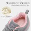 imageSTQ Tennis Shoes Womens Sneakers Breathable Mesh Walking Shoes Arch Support Orthopedic Athletic Workout Gym Running Shoe for Travel Jogging Sports Cross TrainingLight GreyPink