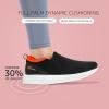 imageSTQ Walking Shoes Women Comfort Slip on Sneakers Women with Arch SupportBlack Orange