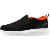 imageSTQ Walking Shoes Women Comfort Slip on Sneakers Women with Arch SupportBlack Orange