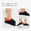 imageSTQ Walking Shoes Women Comfort Slip on Sneakers Women with Arch SupportBlack Orange