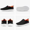 imageSTQ Walking Shoes Women Comfort Slip on Sneakers Women with Arch SupportBlack Orange