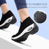imageSTQ Walking Shoes Women Slip on Sneakers Non Slip Work AirCushion Arch Support Tennis Plantar Fasciitis Orthopedic Breathable Mesh Comfortable Ladies NursingBlack White