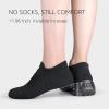 imageSTQ Walking Shoes Women Slip on Sneakers Non Slip Work AirCushion Arch Support Tennis Plantar Fasciitis Orthopedic Breathable Mesh Comfortable Ladies NursingAll Black