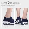 imageSTQ Walking Shoes Women Slip on Sneakers Non Slip Work AirCushion Arch Support Tennis Plantar Fasciitis Orthopedic Breathable Mesh Comfortable Ladies NursingNavy