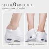 imageSTQ Walking Shoes Women Slip on Sneakers Non Slip Work AirCushion Arch Support Tennis Plantar Fasciitis Orthopedic Breathable Mesh Comfortable Ladies NursingWhite