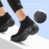 imageSTQ Walking Shoes Women Slip on Sneakers Non Slip Work AirCushion Arch Support Tennis Plantar Fasciitis Orthopedic Breathable Mesh Comfortable Ladies NursingNew Black
