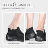 imageSTQ Walking Shoes Women Slip on Sneakers Non Slip Work AirCushion Arch Support Tennis Plantar Fasciitis Orthopedic Breathable Mesh Comfortable Ladies NursingAll Black