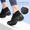 imageSTQ Walking Shoes Women Slip on Sneakers Non Slip Work AirCushion Arch Support Tennis Plantar Fasciitis Orthopedic Breathable Mesh Comfortable Ladies NursingAll Black