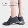 imageSTQ Walking Shoes Women Slip on Sneakers Non Slip Work AirCushion Arch Support Tennis Plantar Fasciitis Orthopedic Breathable Mesh Comfortable Ladies NursingDark Grey