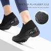 imageSTQ Walking Shoes Women Slip on Sneakers Non Slip Work AirCushion Arch Support Tennis Plantar Fasciitis Orthopedic Breathable Mesh Comfortable Ladies NursingBlack Mix