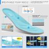 imageSTQ Walking Shoes for Women Lace Up Lightweight Tennis ShoesAquaGrey