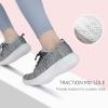imageSTQ Walking Shoes for Women Lace Up Lightweight Tennis ShoesAquaGrey