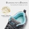 imageSTQ Walking Shoes for Women Lace Up Lightweight Tennis ShoesAquaGrey