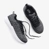 imageSTQ Walking Shoes for Women Lace Up Lightweight Tennis ShoesDark GreyWhite