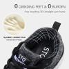 imageSTQ Walking Shoes for Women Lace Up Lightweight Tennis ShoesDark GreyWhite