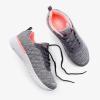 imageSTQ Walking Shoes for Women Lace Up Lightweight Tennis ShoesGrey Pink