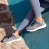 imageSTQ Walking Shoes for Women Lace Up Lightweight Tennis ShoesGrey Pink
