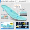 imageSTQ Walking Shoes for Women Lace Up Lightweight Tennis ShoesGreyGreen