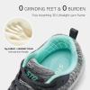 imageSTQ Walking Shoes for Women Lace Up Lightweight Tennis ShoesGreyGreen