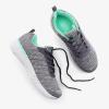 imageSTQ Walking Shoes for Women Lace Up Lightweight Tennis ShoesGreyGreen