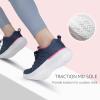 imageSTQ Walking Shoes for Women Lace Up Lightweight Tennis ShoesNavy BlueRose