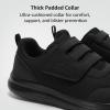 imageSTQ Wide Toe Box Shoes Women Hook and Loop Orthopedic Walking Shoe for Seniors Bunions Plantar Fasciitis Hammertoes Swollen FeetAll Black