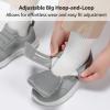 imageSTQ Wide Toe Box Shoes Women Hook and Loop Orthopedic Walking Shoe for Seniors Bunions Plantar Fasciitis Hammertoes Swollen FeetMedium Grey