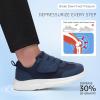 imageSTQ Wide Toe Box Shoes Women Hook and Loop Orthopedic Walking Shoe for Seniors Bunions Plantar Fasciitis Hammertoes Swollen FeetNavy