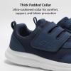 imageSTQ Wide Toe Box Shoes Women Hook and Loop Orthopedic Walking Shoe for Seniors Bunions Plantar Fasciitis Hammertoes Swollen FeetNavy