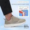 imageSTQ Wide Toe Box Shoes Women Hook and Loop Orthopedic Walking Shoe for Seniors Bunions Plantar Fasciitis Hammertoes Swollen FeetTaupe