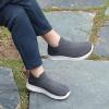 imageSTQ Wide Toe Box Walking Shoes Women  Sock Orthopedic Slip On Shoe NonSlip Comfort Mesh Diabetic Sneakers for Plantar Fasciitis Relief BunionsDark Grey