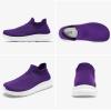 imageSTQ Wide Toe Box Walking Shoes Women  Sock Orthopedic Slip On Shoe NonSlip Comfort Mesh Diabetic Sneakers for Plantar Fasciitis Relief BunionsPurple