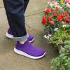 imageSTQ Wide Toe Box Walking Shoes Women  Sock Orthopedic Slip On Shoe NonSlip Comfort Mesh Diabetic Sneakers for Plantar Fasciitis Relief BunionsPurple