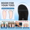 imageSTQ Wide Toe Box Walking Shoes Women Orthopedic Swollen Feet Diabetic Tennis Running Sneakers for Plantar Fasciitis Arch Support BunionsAll Black