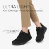 imageSTQ Wide Toe Box Walking Shoes Women Orthopedic Swollen Feet Diabetic Tennis Running Sneakers for Plantar Fasciitis Arch Support BunionsAll Black