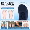 imageSTQ Wide Toe Box Walking Shoes Women Orthopedic Swollen Feet Diabetic Tennis Running Sneakers for Plantar Fasciitis Arch Support BunionsNavy