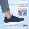 imageSTQ Wide Toe Box Walking Shoes Women Orthopedic Swollen Feet Diabetic Tennis Running Sneakers for Plantar Fasciitis Arch Support BunionsNavy