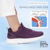 imageSTQ Wide Toe Box Walking Shoes Women Orthopedic Swollen Feet Diabetic Tennis Running Sneakers for Plantar Fasciitis Arch Support BunionsPrune Purple