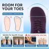 imageSTQ Wide Toe Box Walking Shoes Women Orthopedic Swollen Feet Diabetic Tennis Running Sneakers for Plantar Fasciitis Arch Support BunionsPrune Purple
