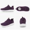 imageSTQ Wide Toe Box Walking Shoes Women Orthopedic Swollen Feet Diabetic Tennis Running Sneakers for Plantar Fasciitis Arch Support BunionsPrune Purple